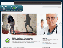 Tablet Screenshot of amedicalmassage.com